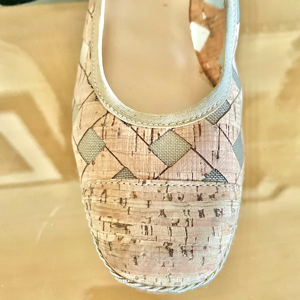 Sesto Meucci Mabyn Cork Espadrilles Wedge Shoes